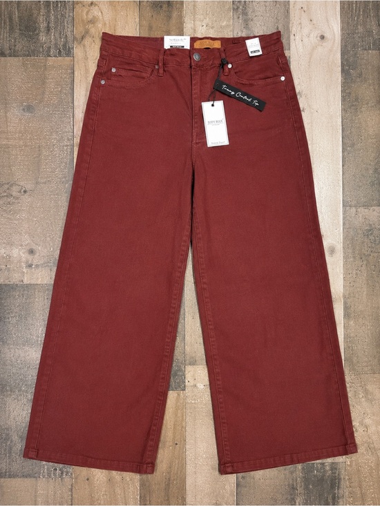 Judy Blue Denim - Judy Blue Wide-Leg Jeans in Brick Red